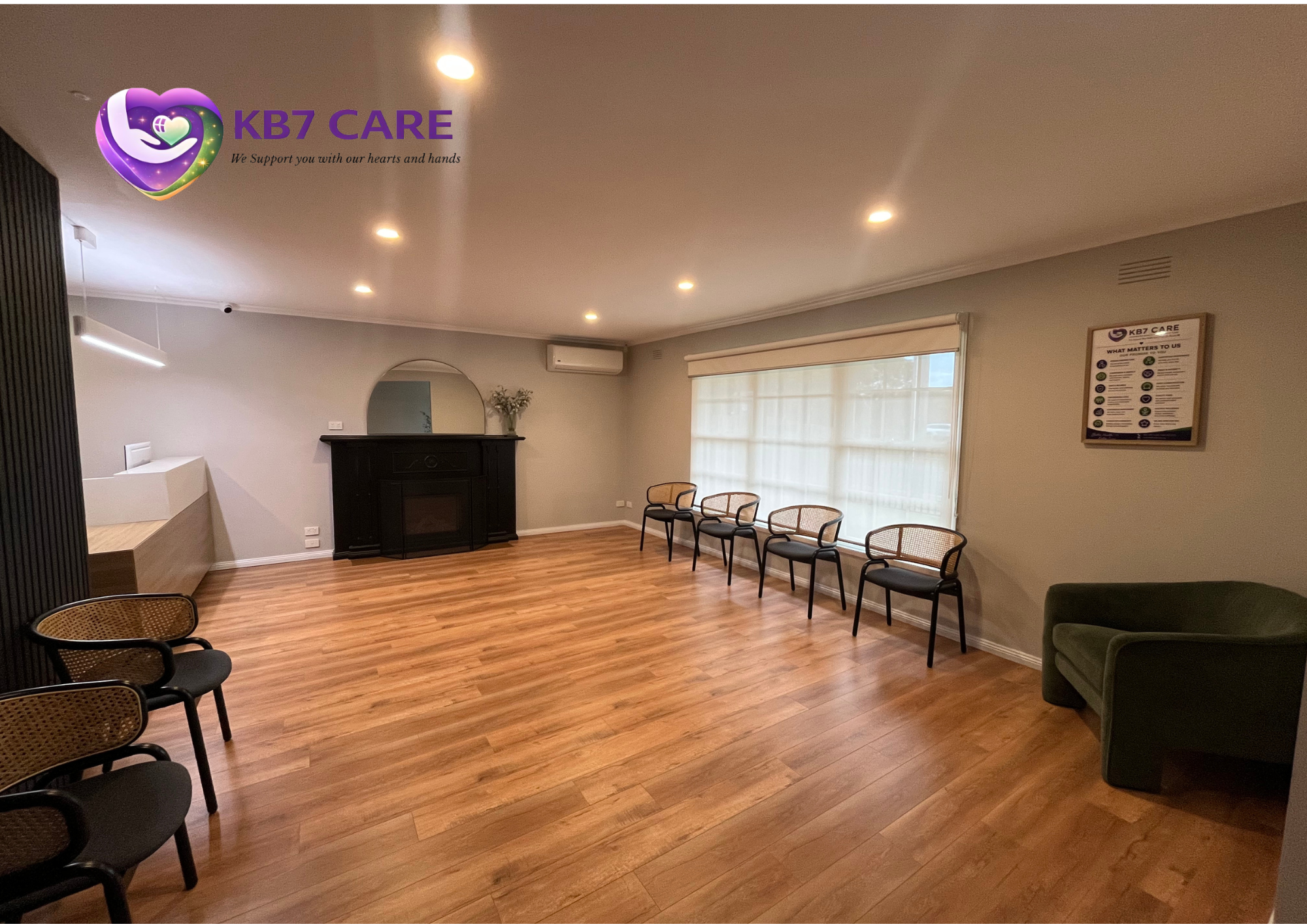 KB7 CARE reception and lobby area B